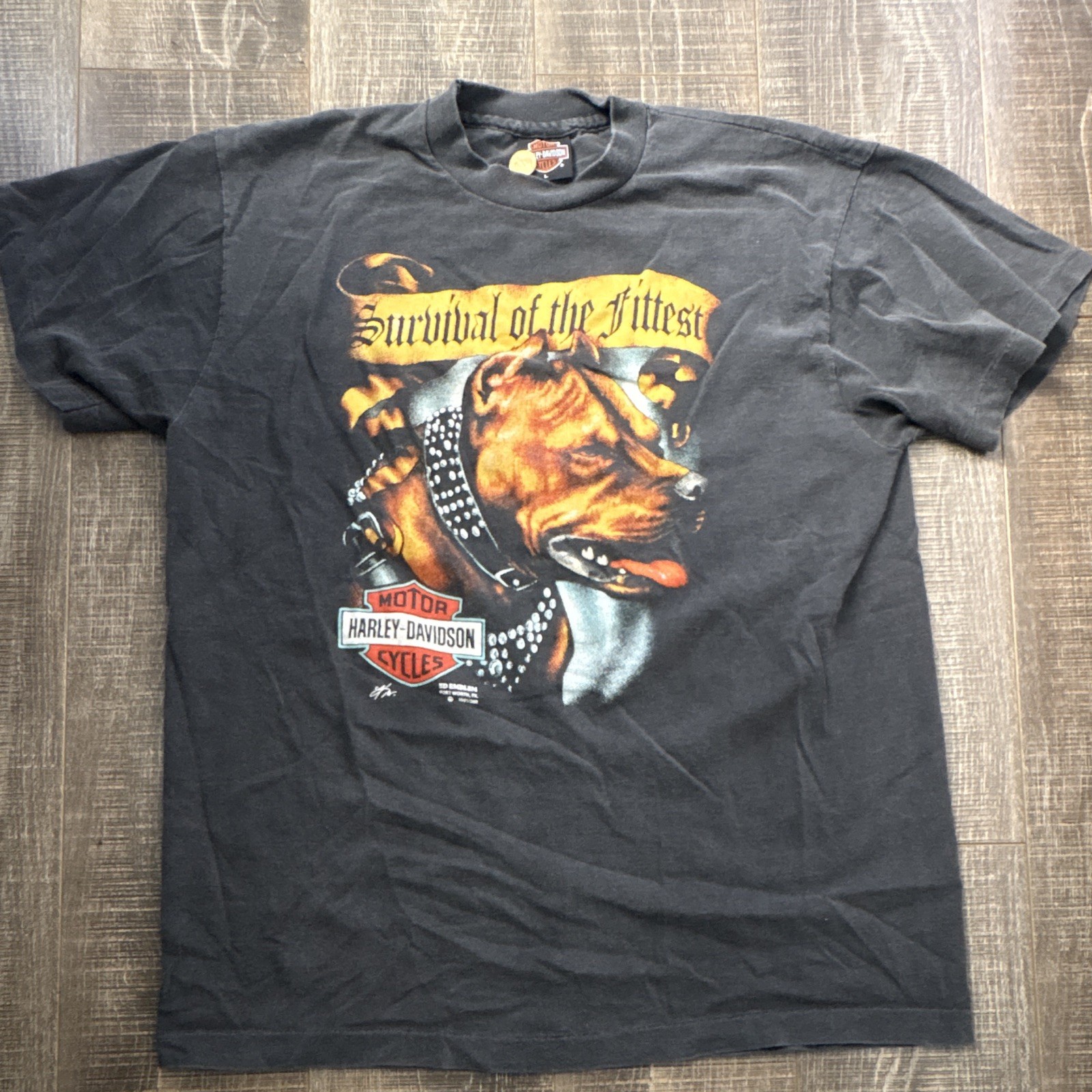 RARE VINTAGE Harley Davidson 1903 Pit Bull tee Size Large RARE VINTAGE Harley Davidson 1903 Pit Bull tee Size Large
