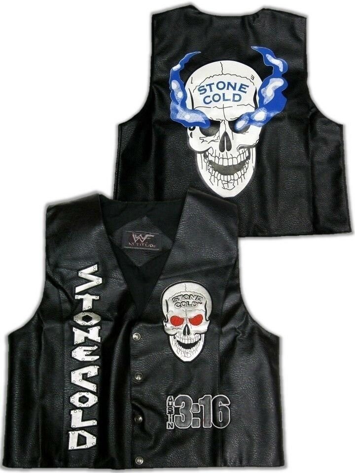 Stone Cold Steve Austin 3:16 Smoking Skull Vest Stone Cold Steve Austin 3:16 Smoking Skull Vest