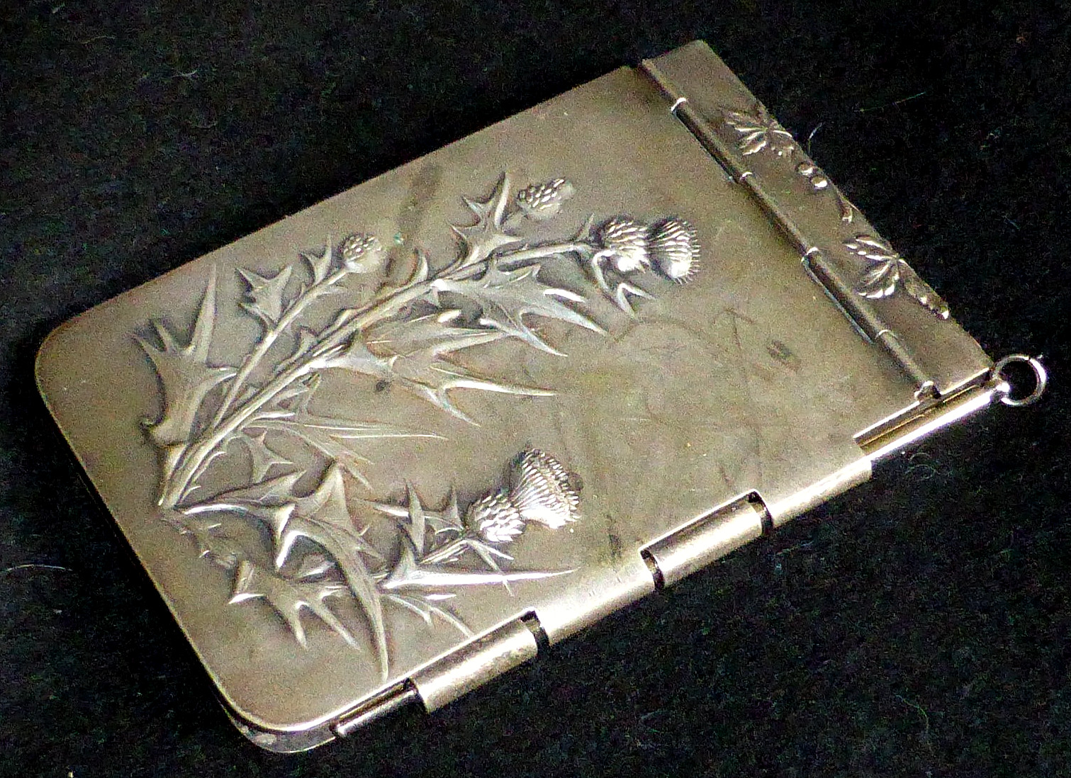 Stunning Antique Art Nouveau Silver-Plated Carnet de Bal or Aide Memoire, c1900 Stunning Antique Art Nouveau Silver-Plated Carnet de Bal or Aide Memoire, c1900