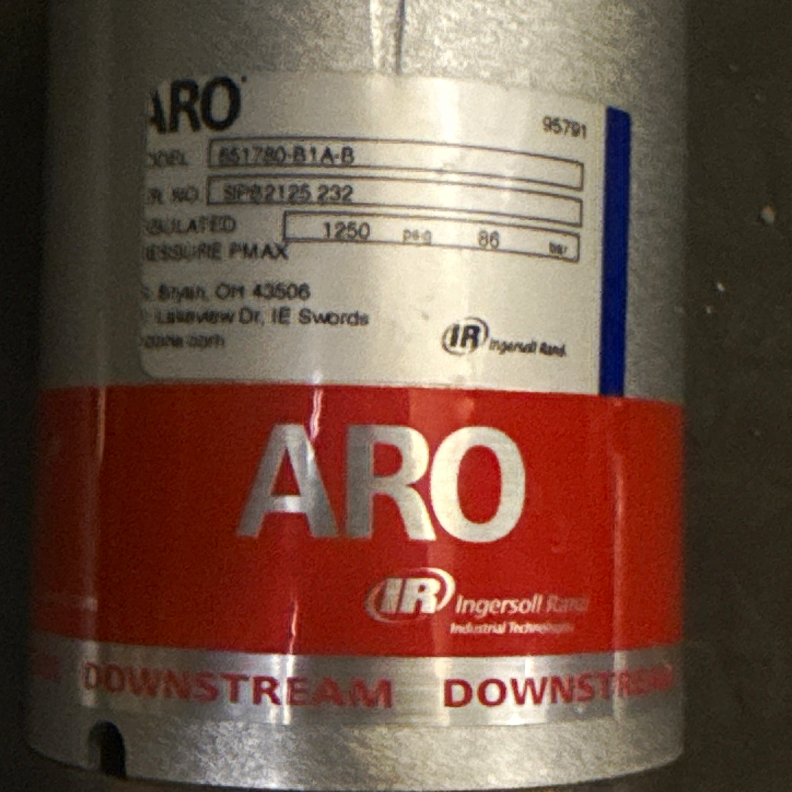Ingersoll Rand| ARO| 651780-B1A-B | DOWNSTREAM Regulator | NEW Ingersoll Rand| ARO| 651780-B1A-B | DOWNSTREAM Regulator | NEW