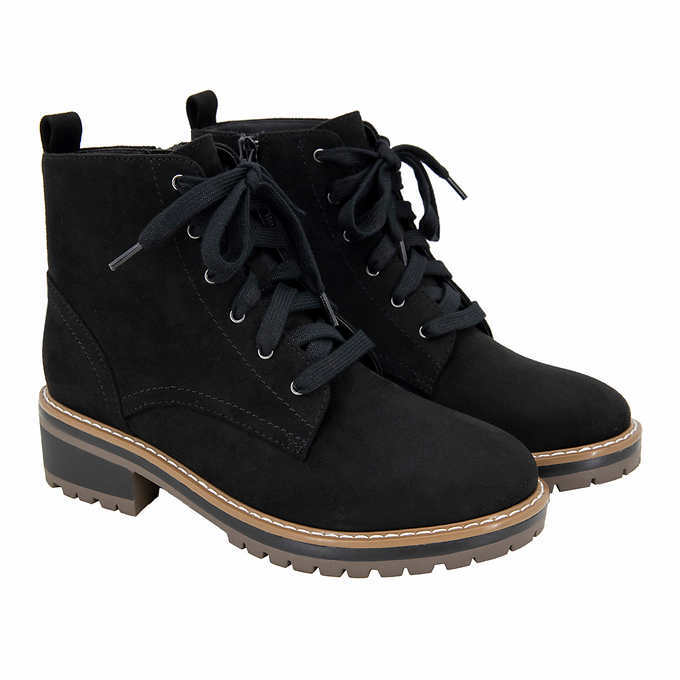 NEW Kensie Women\'s Kasha Padded Footbed Lace Up Boots Variety NEW Kensie Women\'s Kasha Padded Footbed Lace Up Boots Variety