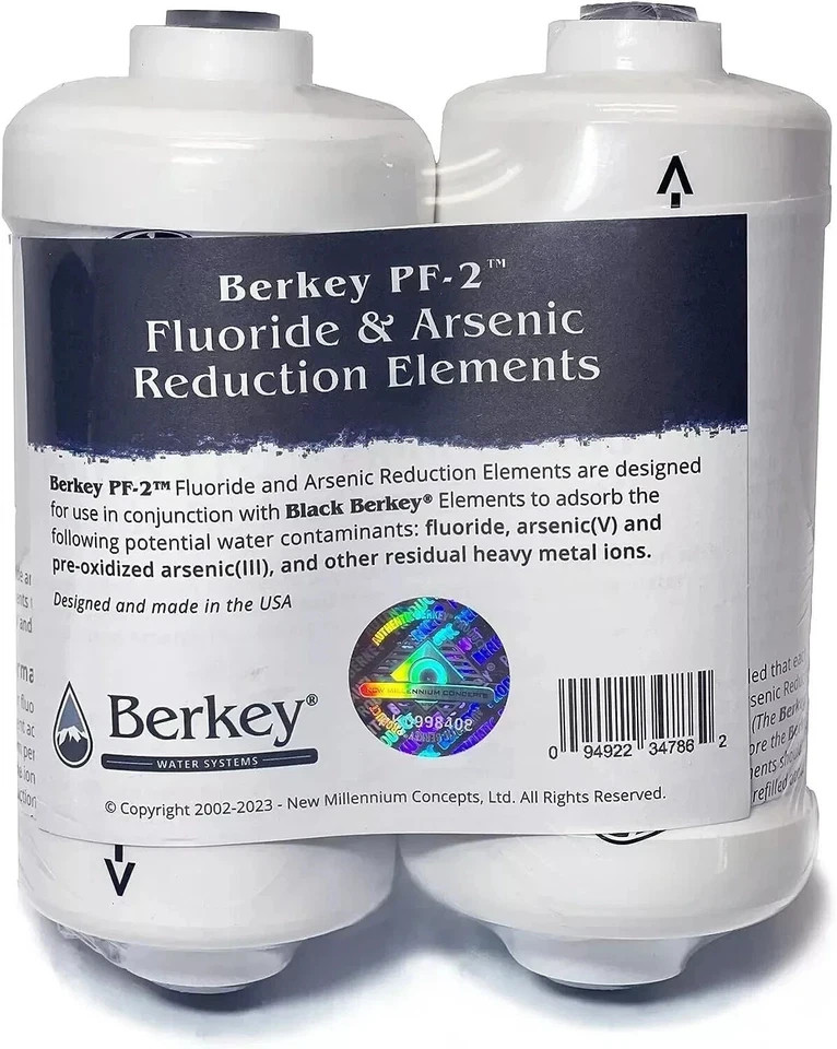 Berkey PF-2 Fluoride Water Filters for Berkey Systems-New Sealed Box