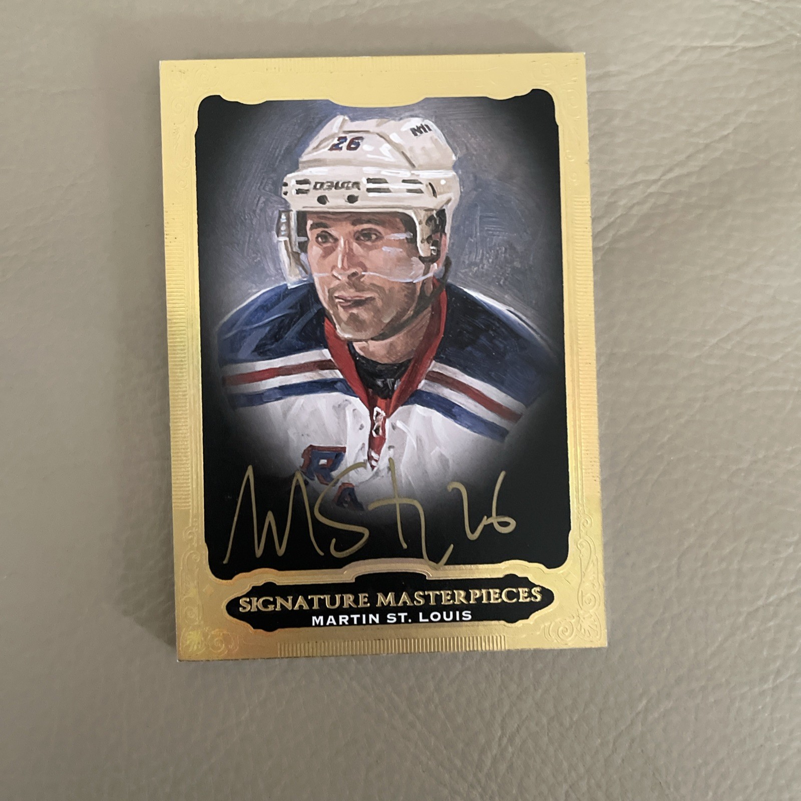 2014–15 Ultimate Collection Martin St. Louis Gold Signature Masterpiece Auto 2014–15 Ultimate Collection Martin St. Louis Gold Signature Masterpiece Auto