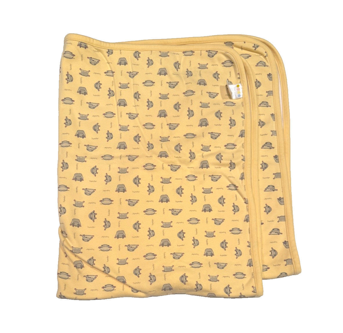 Gymboree 2000 Hamster Yellow Baby Blanket Rare Gymboree 2000 Hamster Yellow Baby Blanket Rare