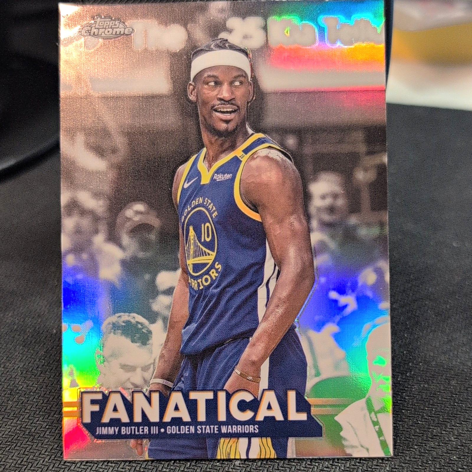 Topps 2025-26 Chrome Fanatical Insert Jimmy Butler III Warriors #FAN-15 Topps 2025-26 Chrome Fanatical Insert Jimmy Butler III Warriors #FAN-15