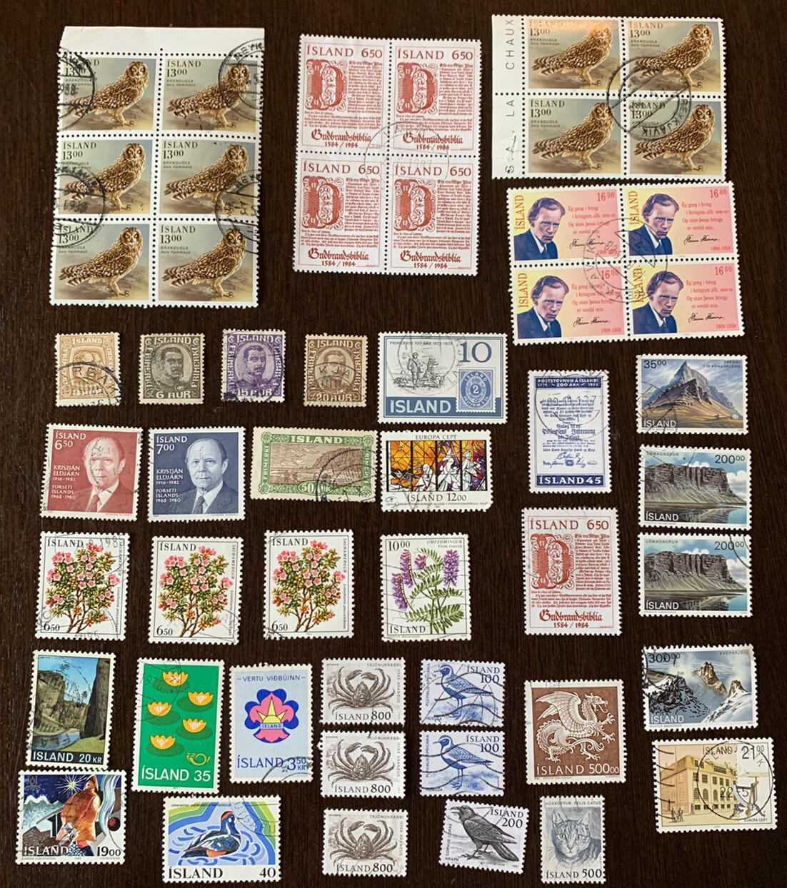 HUGE LOT OF 50+ ICELAND STAMPS BLOCKS, LEDJARN, FLOWERS & MORE HUGE LOT OF 50+ ICELAND STAMPS BLOCKS, LEDJARN, FLOWERS & MORE