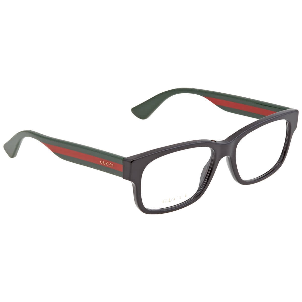 Gucci Demo Rectangular Men\'s Eyeglasses GG0343O 007 57 GG0343O 007 57