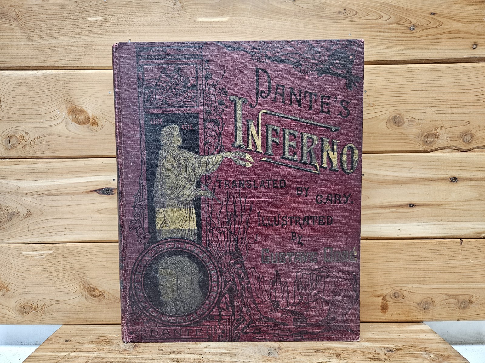 1901 Dante\'s Inferno Gustave Dore Illustrated Antique Book Cary Thompson Thomas