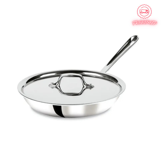 All-Clad D3 Stainless Steel 3-Ply Bonded 10-Inch Fry Pan Skillet with Lid All-Clad D3 Stainless Steel 3-Ply Bonded 10-Inch Fry Pan Skillet with Lid