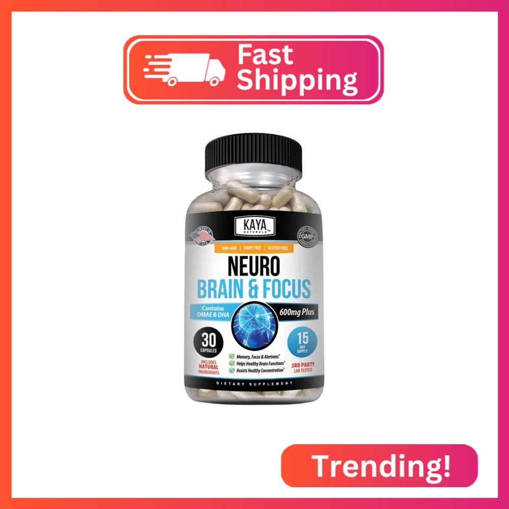 Kaya Naturals - Neuro Brain for Memory & Focus - Nootropic Energy Capsule - Noot