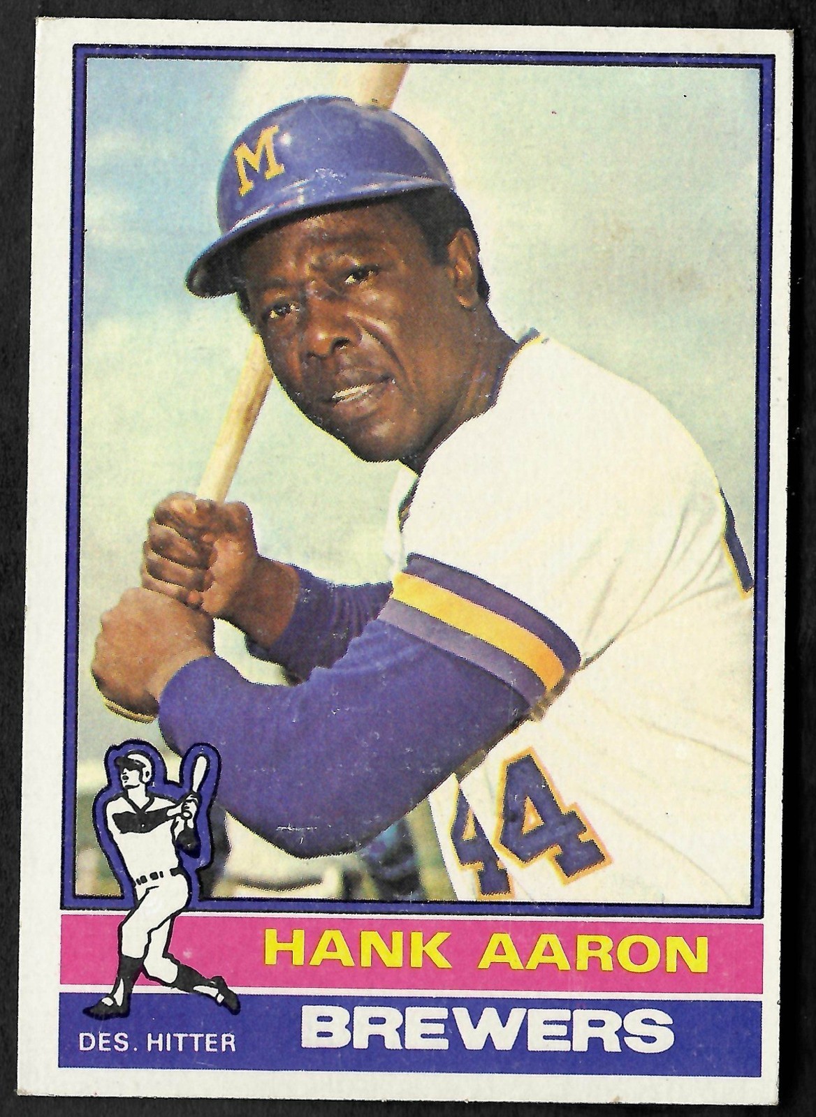 1976 Topps Hank Aaron #550 Milwaukee Brewers Final Card EX-MT
