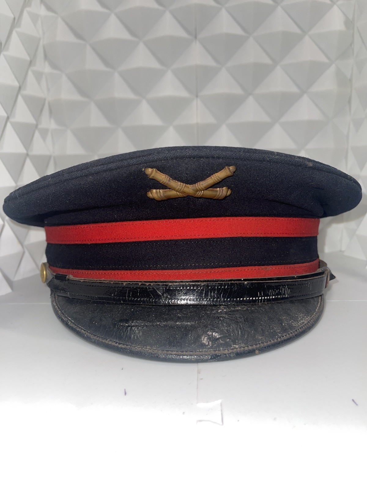 Original Pre-WWI US Army M1902 Artillery Enlisted Dress Visor Cap Hat Original Pre-WWI US Army M1902 Artillery Enlisted Dress Visor Cap Hat
