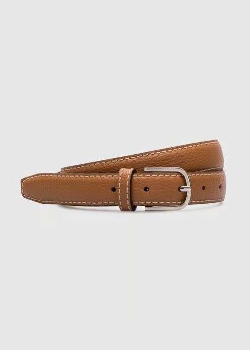 TOTEME Women\'s Thin Pebbled Leather Belt in Tan Size 70 (MSRP $380) TOTEME Women\'s Thin Pebbled Leather Belt in Tan Size 70 (MSRP $380)