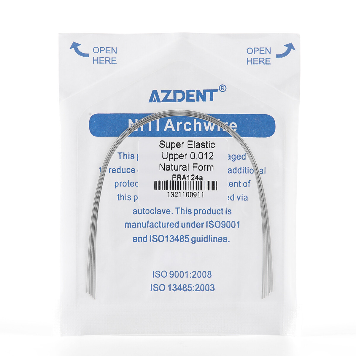 AZDENT Dental Orthodontic Super Elastic Niti Arch Wire Round Natural Nature Form