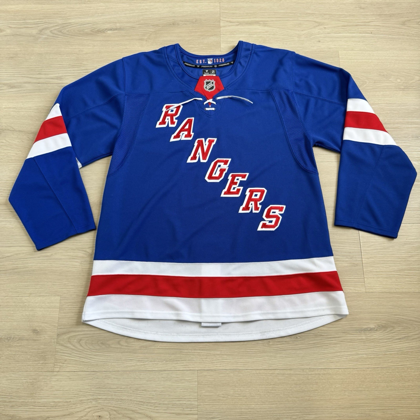 New York Rangers NHL Fanatics Premium Authentic Home Blank Jersey Size 54