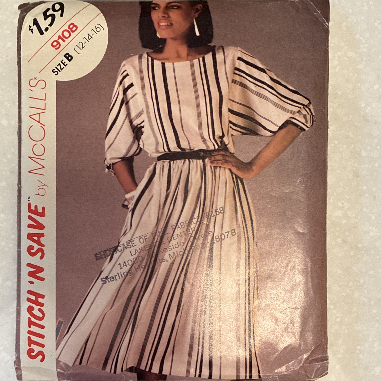 Vintage Mccall’s Pattern, 9108 Stitch And Save Dress Vintage Mccall’s Pattern, 9108 Stitch And Save Dress