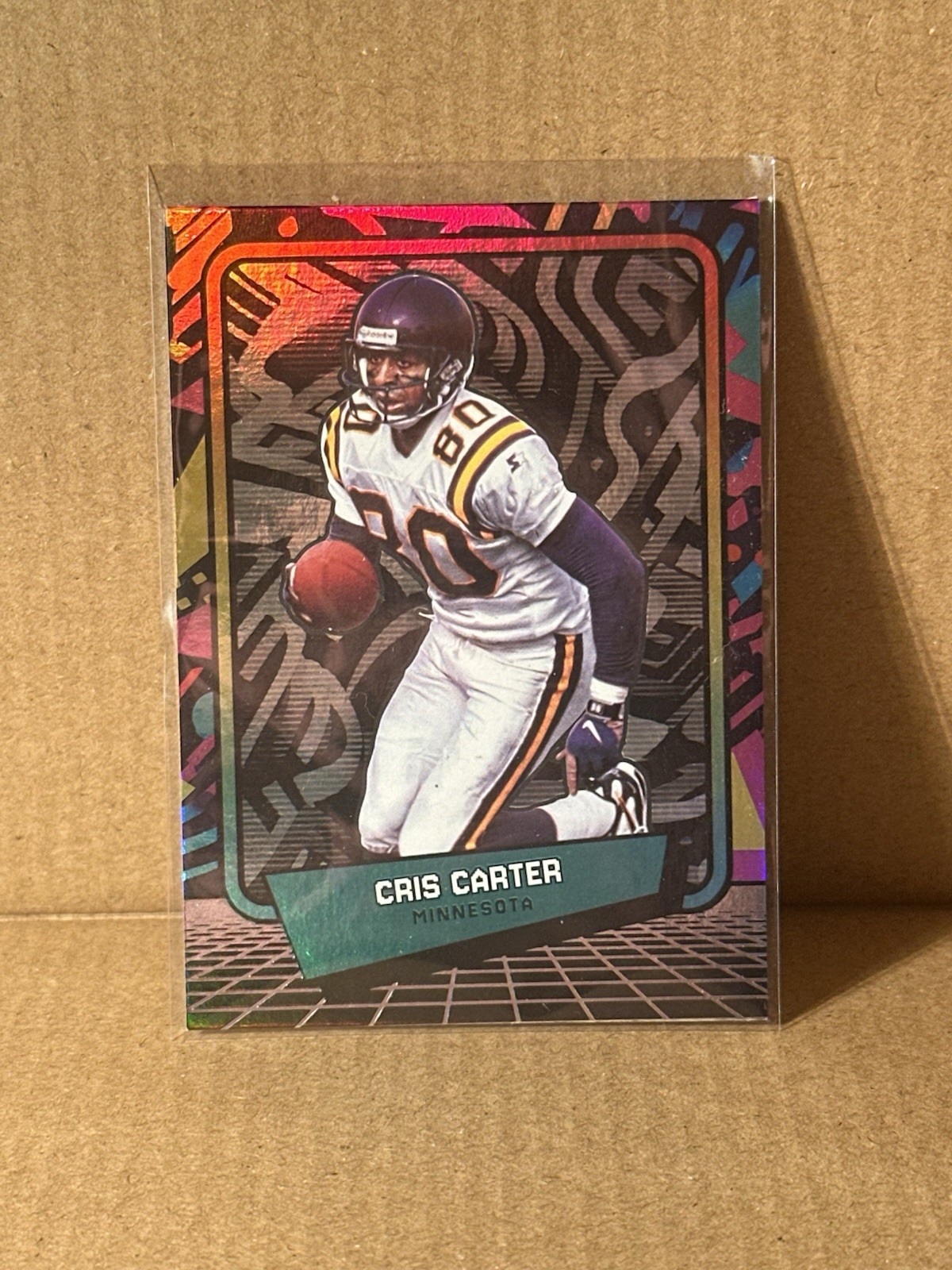2026 Panini Decades Chris Carter Vikings #54 Silver Holo Rainbow Foil Refractor 2026 Panini Decades Chris Carter Vikings #54 Silver Holo Rainbow Foil Refractor