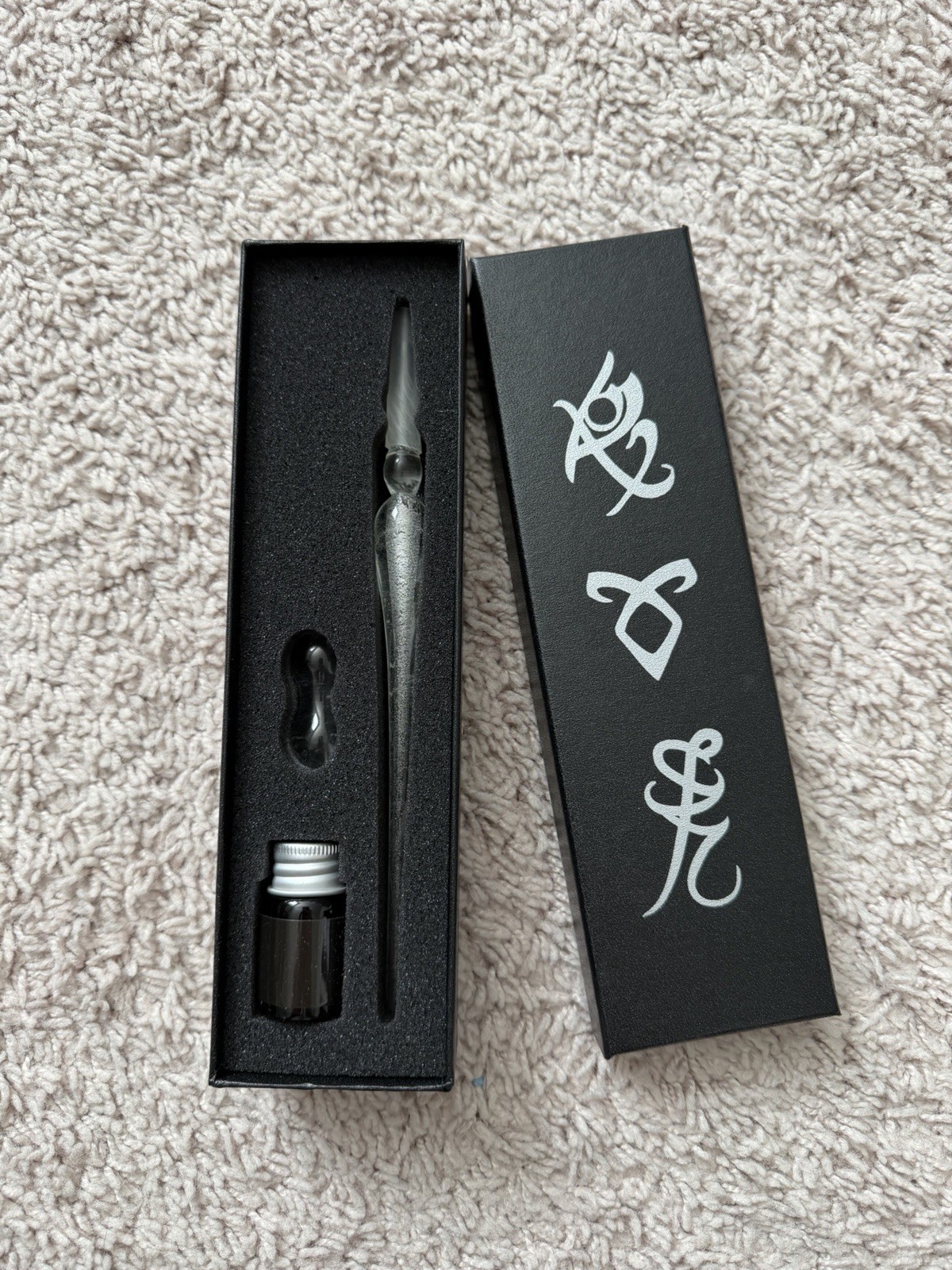 NEW LitJoy Crate Mortal Instruments Shadowhunters Stele Replica Glass Pen + Ink