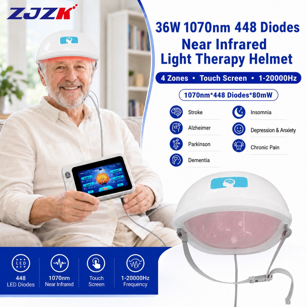 36W 1070nm Brain Therapy Helmet 448 LEDs NIR Light for Alzheimer Improve Memory 36W 1070nm Brain Therapy Helmet 448 LEDs NIR Light for Alzheimer Improve Memory