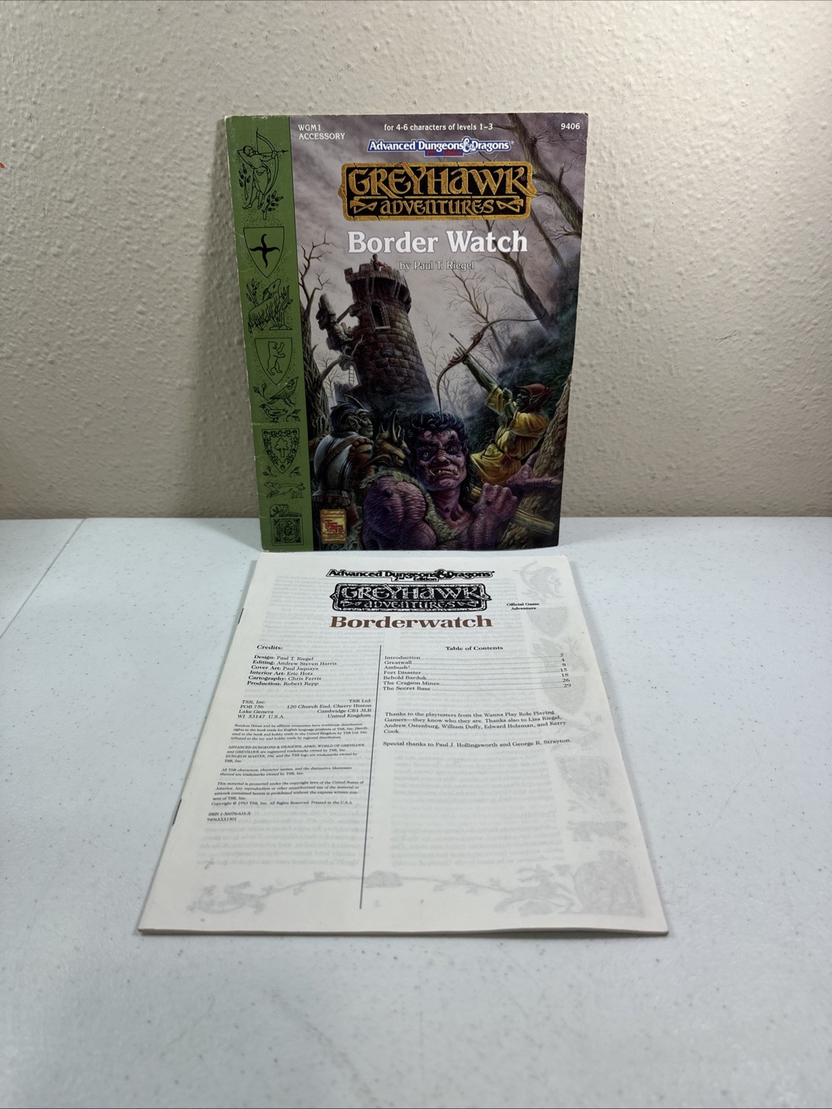 Border Watch (Advanced Dungeons Dragons Greyhawk WGM1) TSR 9406 Border Watch (Advanced Dungeons Dragons Greyhawk WGM1) TSR 9406