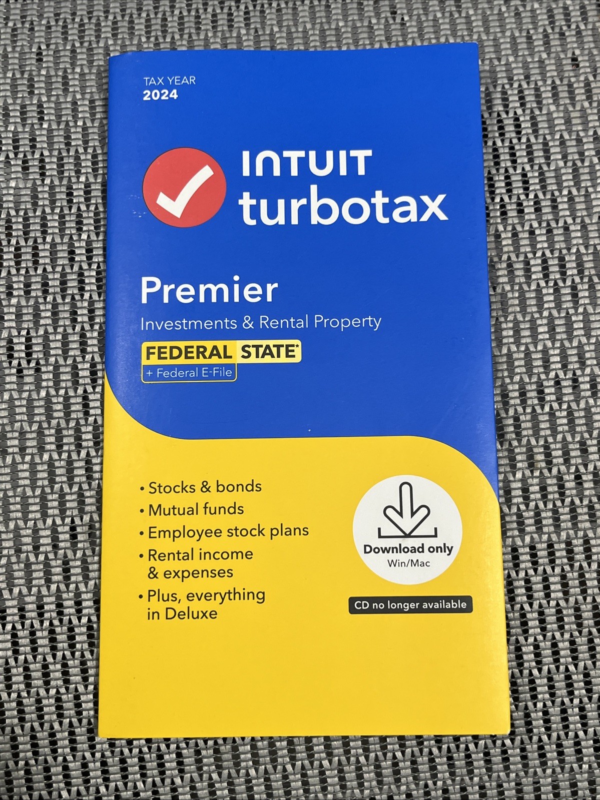 2024 Intuit Turbotax Premier Investments Rental Federal State Window Mac Sealed 2024 Intuit Turbotax Premier Investments Rental Federal State Window Mac Sealed