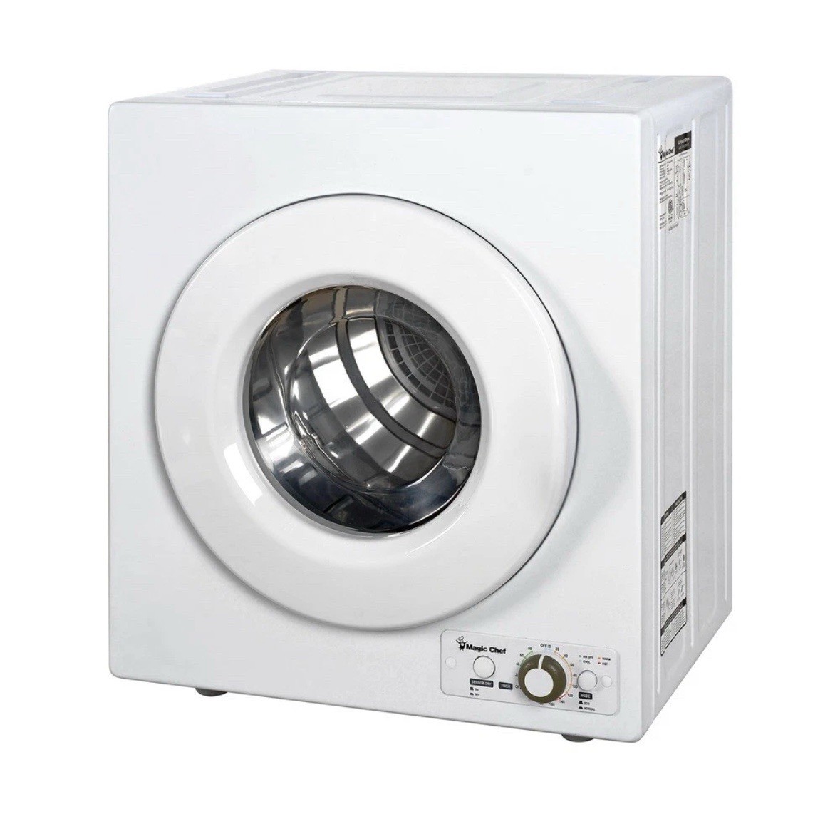 Magic Chef 2.6 cu. ft. White Compact Electric Dryer MCSDRY1S Brand New Magic Chef 2.6 cu. ft. White Compact Electric Dryer MCSDRY1S Brand New