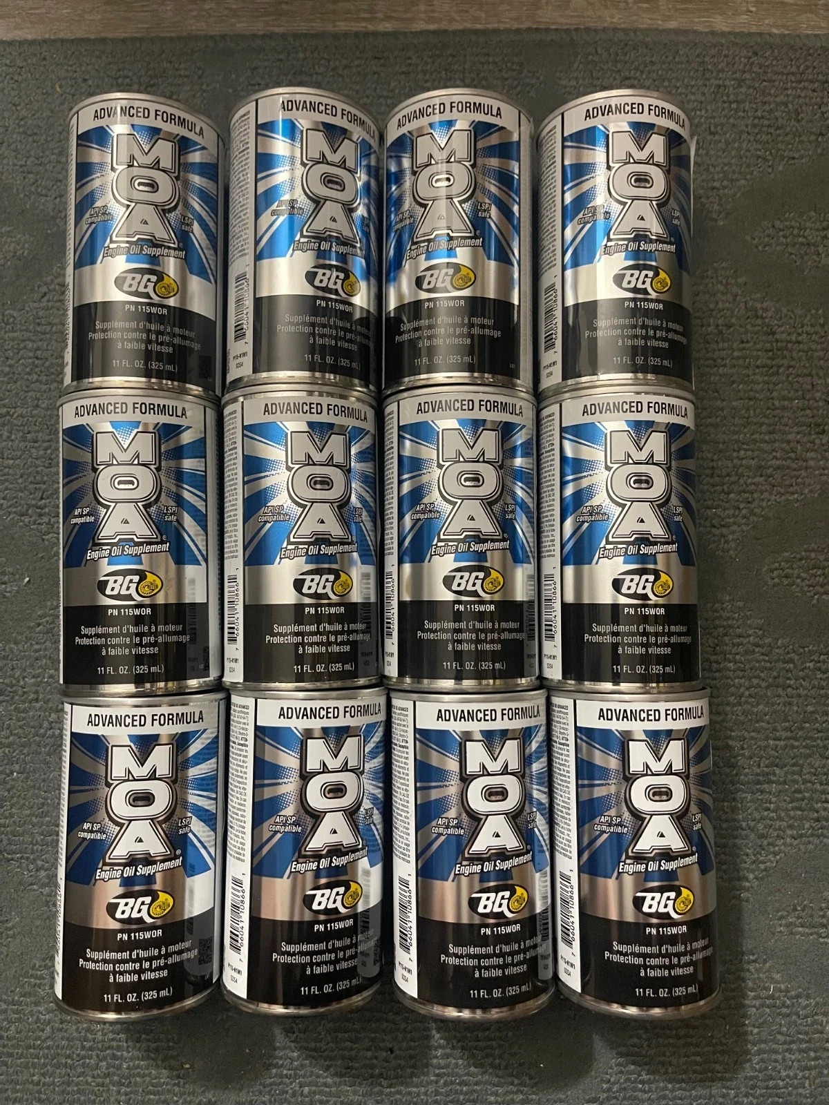 BG MOA # 115 Advanced Formula Engine Oil Supplement 12 cans BG MOA # 115 Advanced Formula Engine Oil Supplement 12 cans