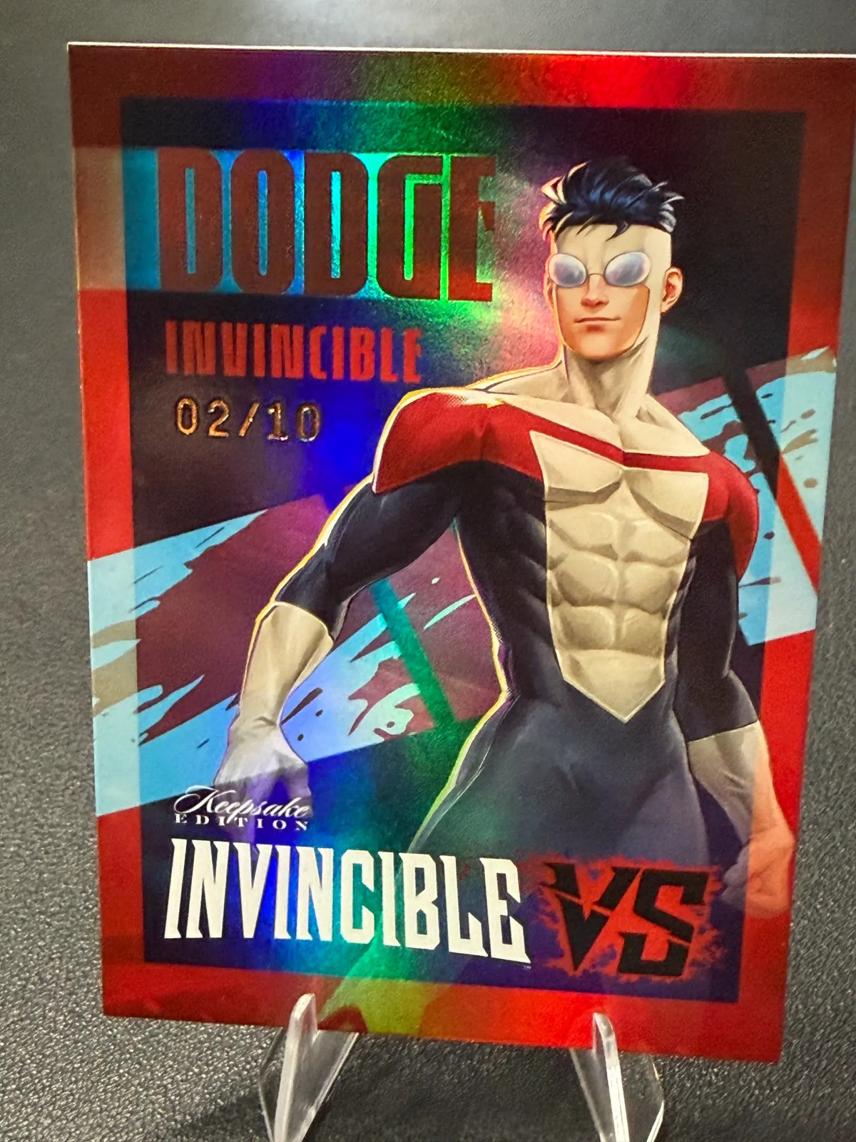 2026 Invincible VS Invincible #129 Red Holo Parallel 02/10 + Free Pack