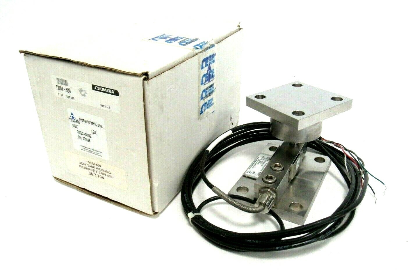 NEW OMEGADYNE TWA6-500 LOAD CELL 0-500LBS TWA6500 NEW OMEGADYNE TWA6-500 LOAD CELL 0-500LBS TWA6500
