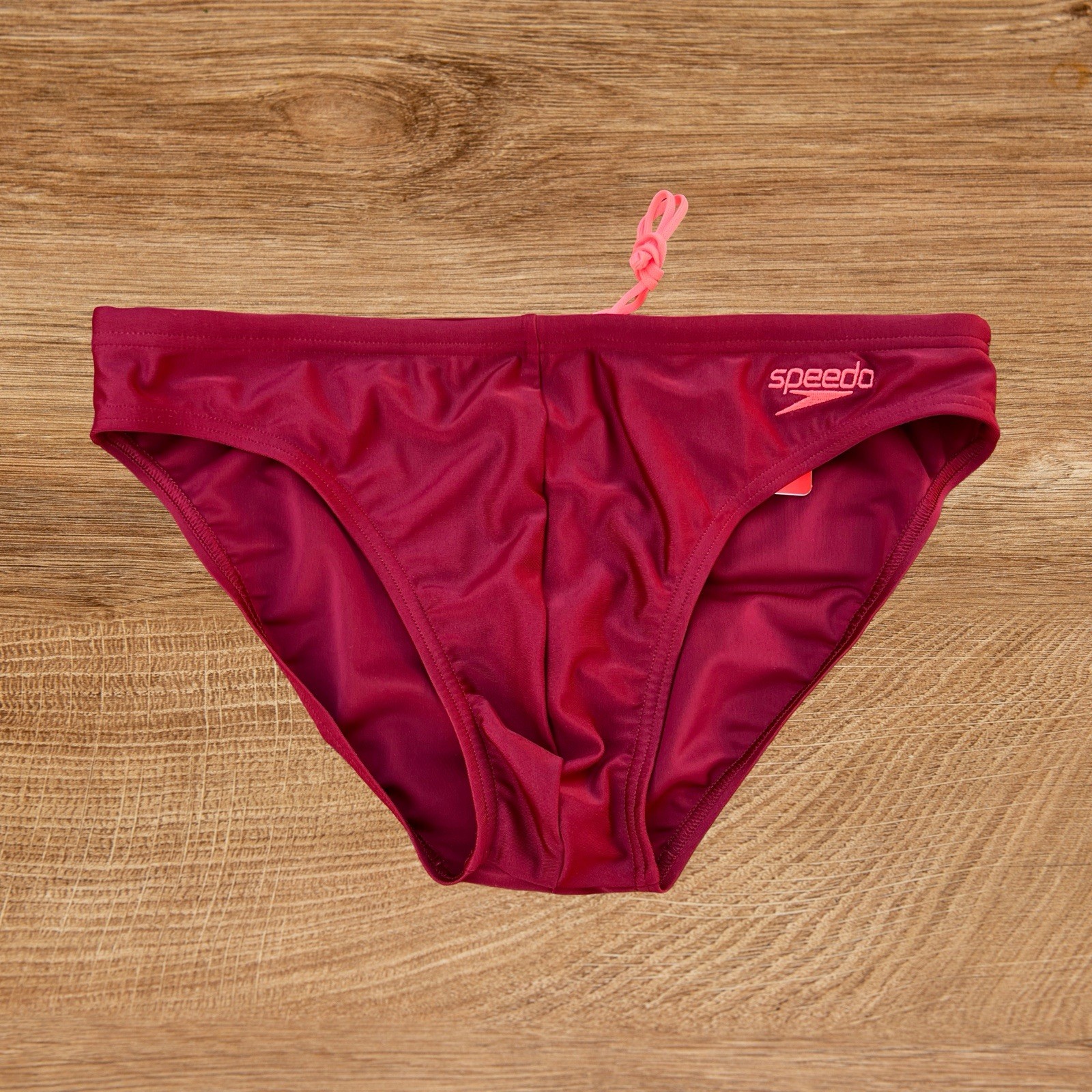 Speedo mens Burgundy red solar swim brief swimwear size 36 38