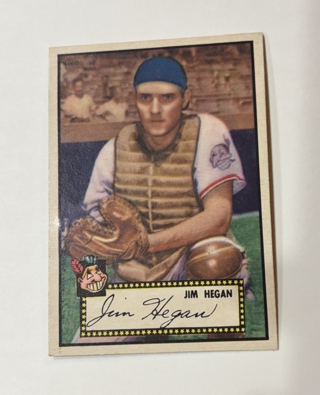 1952 Topps Jim Hegan Black Back #17 1952 Topps Jim Hegan Black Back #17