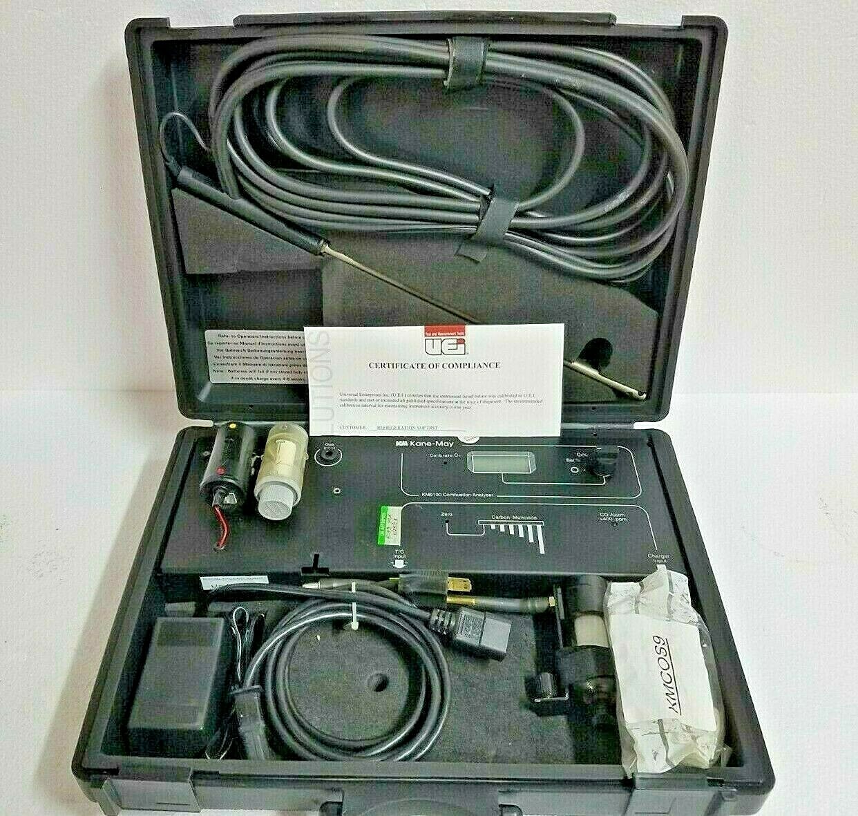 Kane-May KM9100 Combustion Gas Analyzer Kit with Carrying Case Kane-May KM9100 Combustion Gas Analyzer Kit with Carrying Case