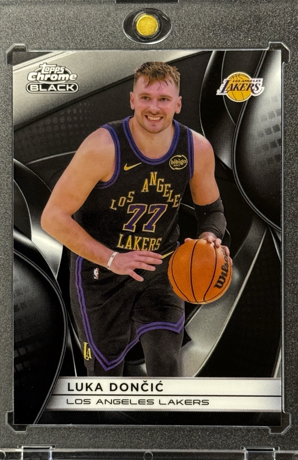 LUKA DONCIC RARE BLACK CHROME TOPPS INVESTMENT CARD LAKERS GOAT MINT MVP