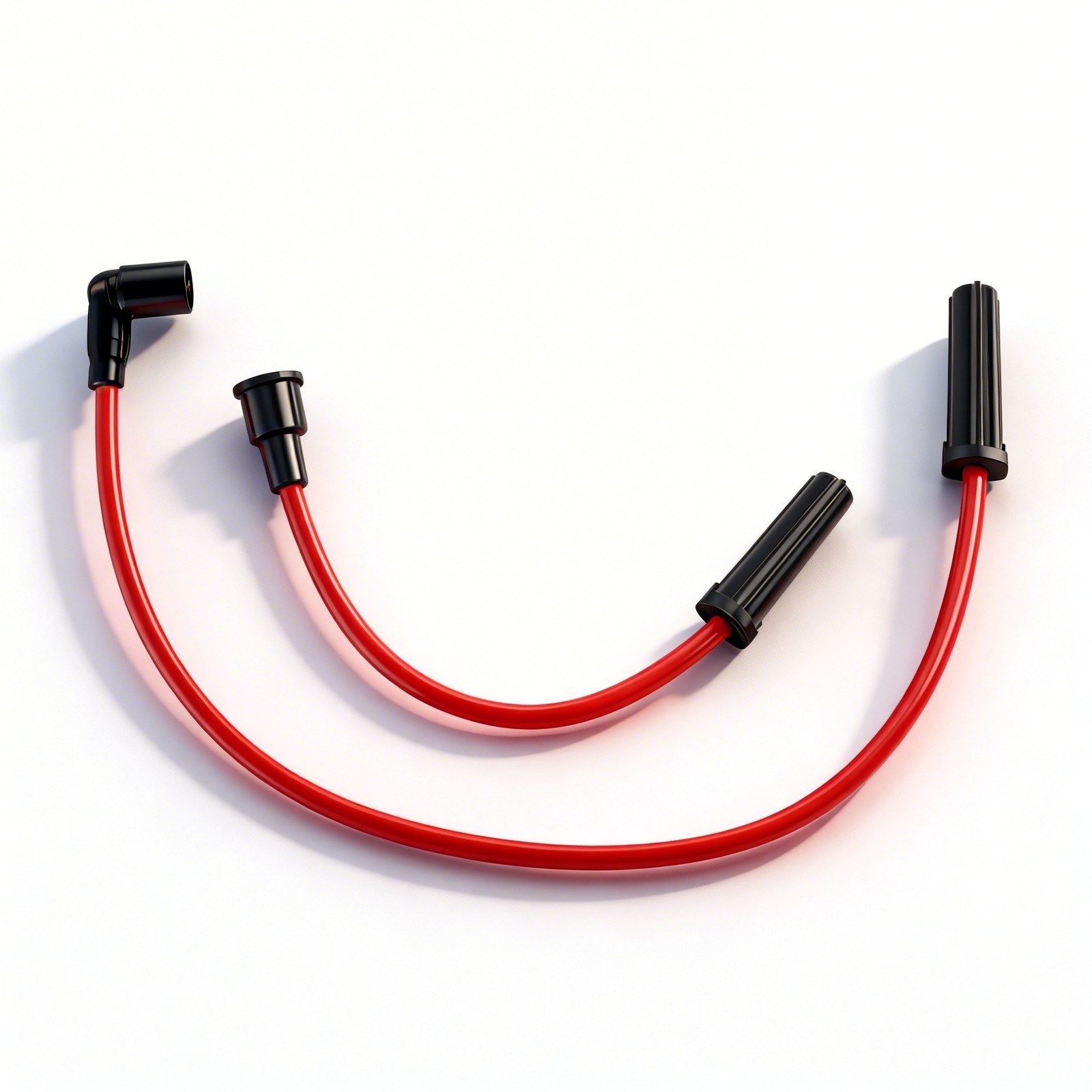 8MM Red Spark Plug Wires For 2008+ Victory Motorcycles 8mm Red Spark Plug Wires