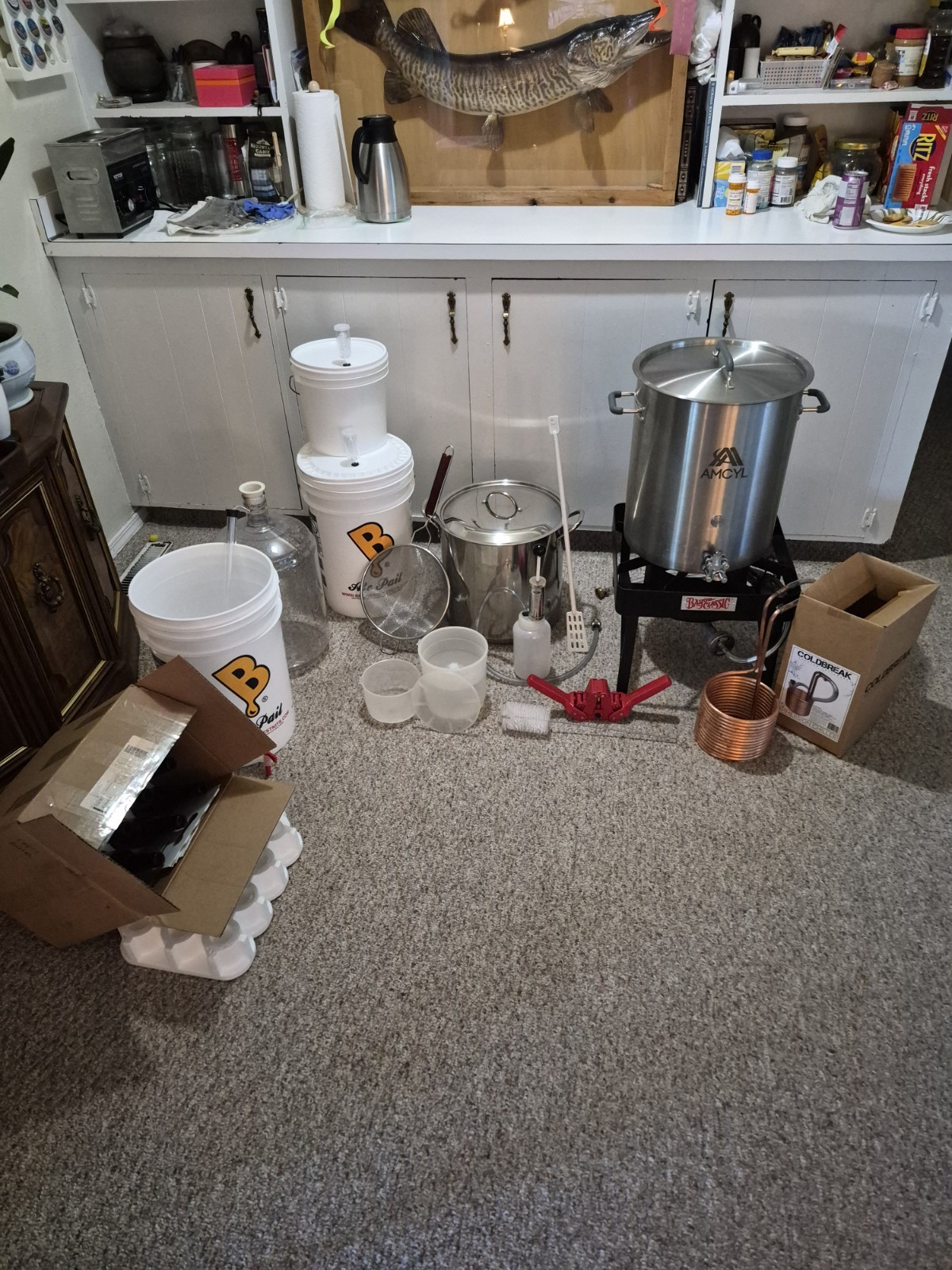 Large Lot Of Hombrew Equipment  Elmost Everything You Will Need To Brew Your Own