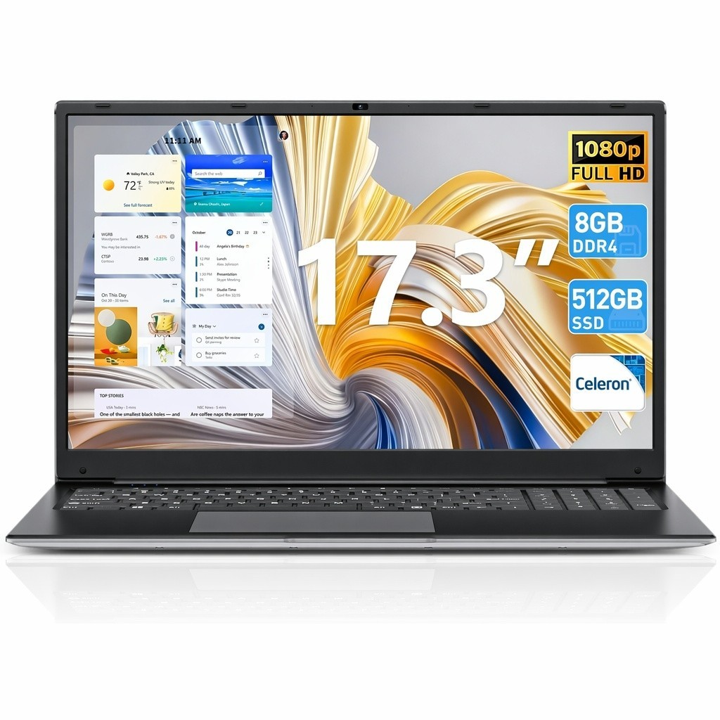 SGIN Laptop Windows 11 17.3 inch Intel N4020 8GB 512GB SSD 1920×1080 Full HD SGIN Laptop Windows 11 17.3 inch Intel N4020 8GB 512GB SSD 1920×1080 Full HD
