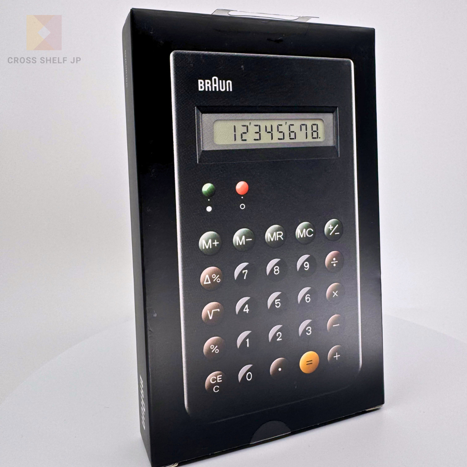 BRAUN ET66 Calculator BNE001BK Black Dieter Rams Design w/ Case Japan