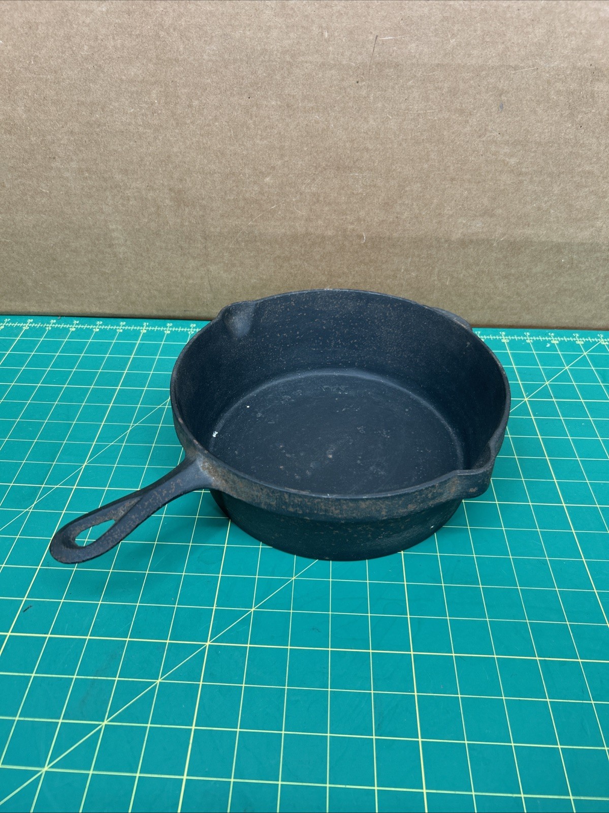 VINTAGE CAST IRON HTF BLANKENSHIP DEEP SKILLET NO LID OR POT  NEEDS RESTORED
