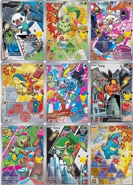 Pokémon First Partners Illustration Collection Series 2 Complete Set (9 cards) Pokémon First Partners Illustration Collection Series 2 Complete Set (9 cards)
