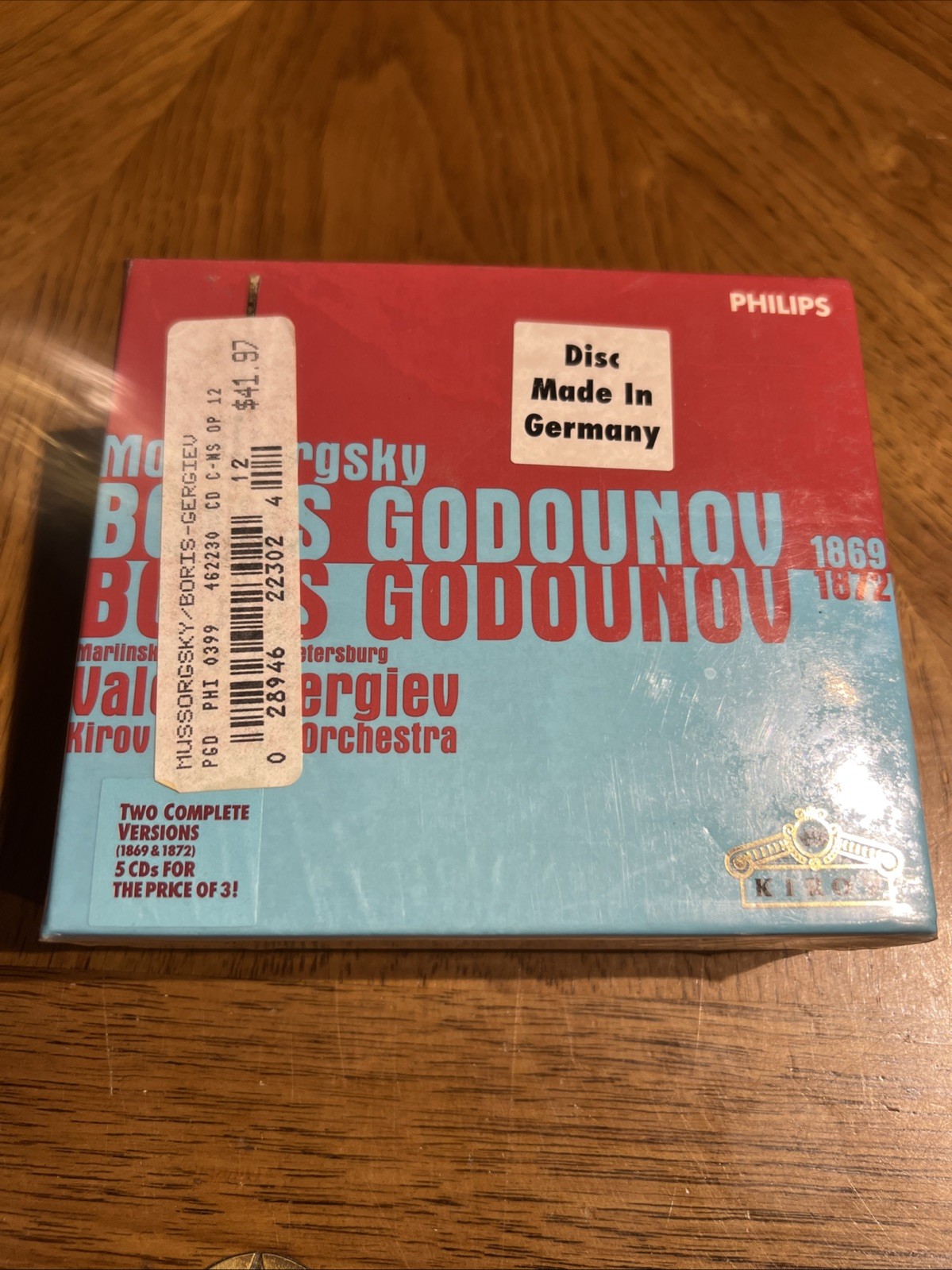 Mussorgsky, Gergiev CD Boris Godounov 1869 - 1872 / Philips – Sigillato READ