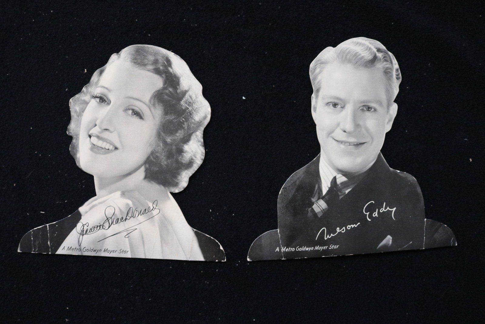 1930\'S JEANETTE MACDONALD & NELSON EDDY CARDBOARD DISPLAYS - LOT OF 2 - K 2895