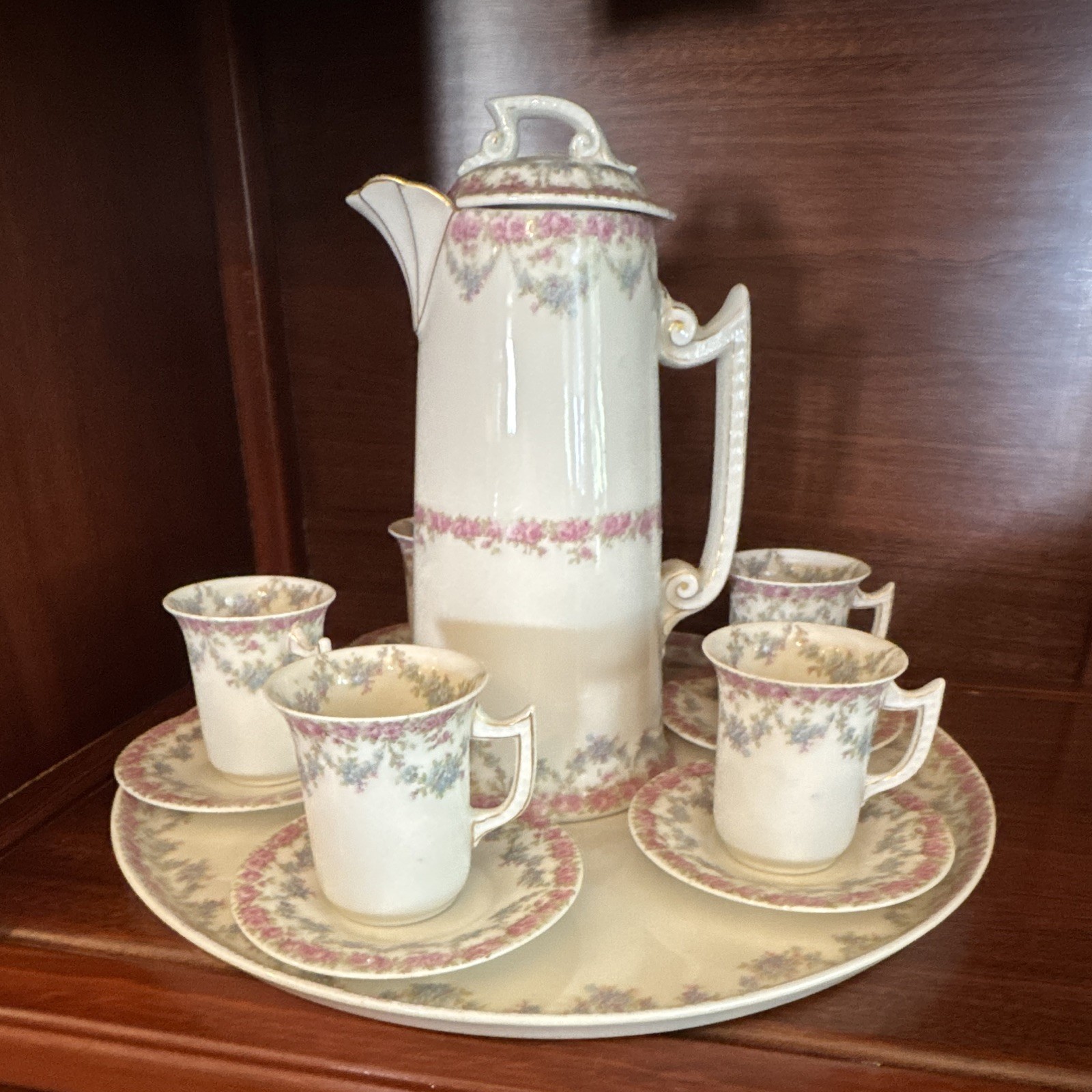 Antique Tressemanes & Vogt T&V Limoges France Chocolate Service Antique Tressemanes & Vogt T&V Limoges France Chocolate Service
