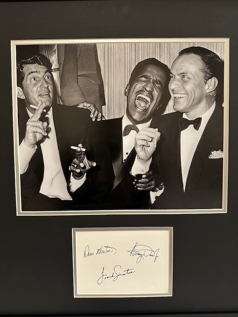 The Rat Pack: Frank, Dean & Sammy - Photo with Signature Block