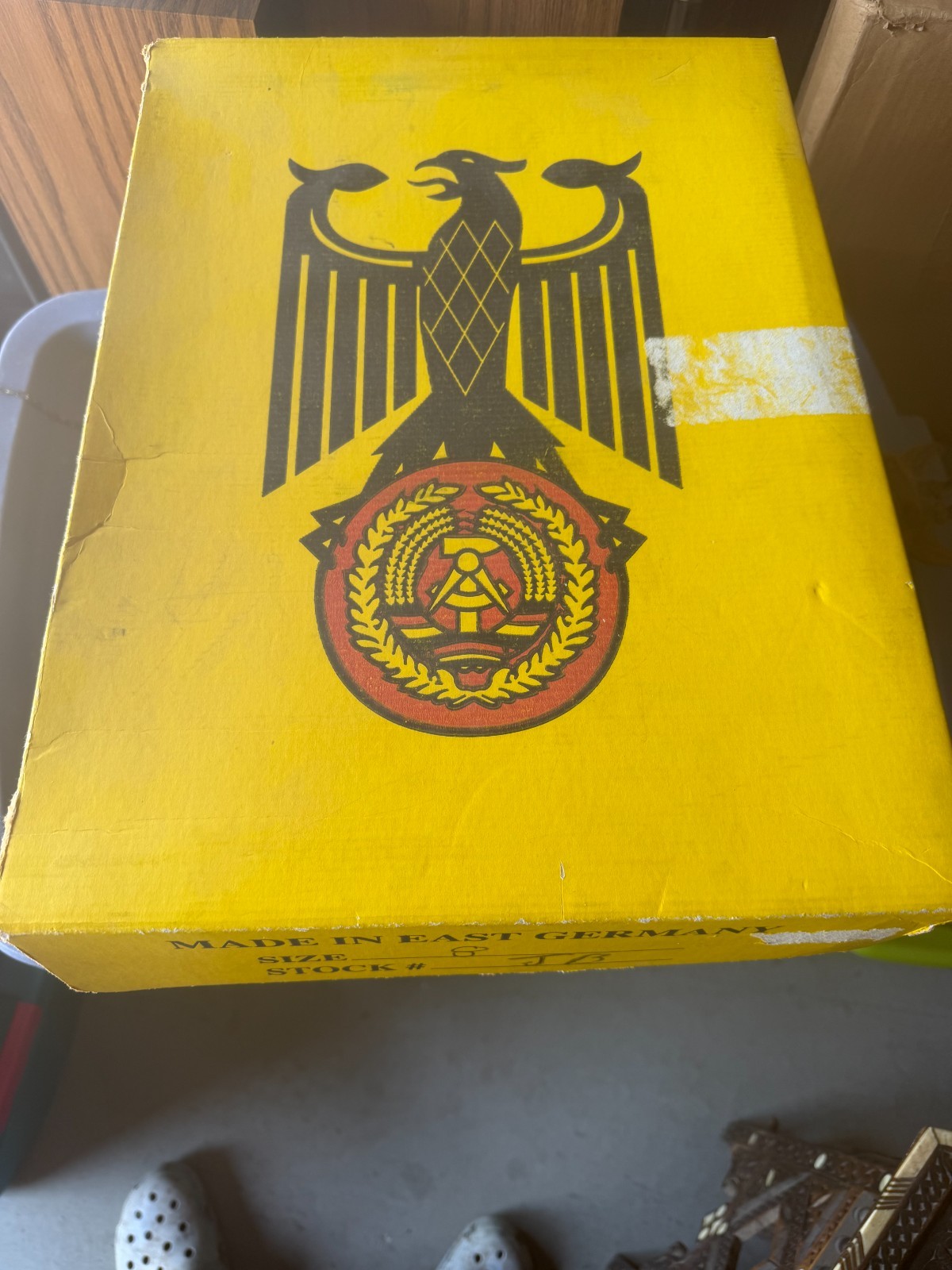 Vintage East German DDR NVA Black Leather Military Jackboots Size 8 w/ Box Vintage East German DDR NVA Black Leather Military Jackboots Size 8 w/ Box