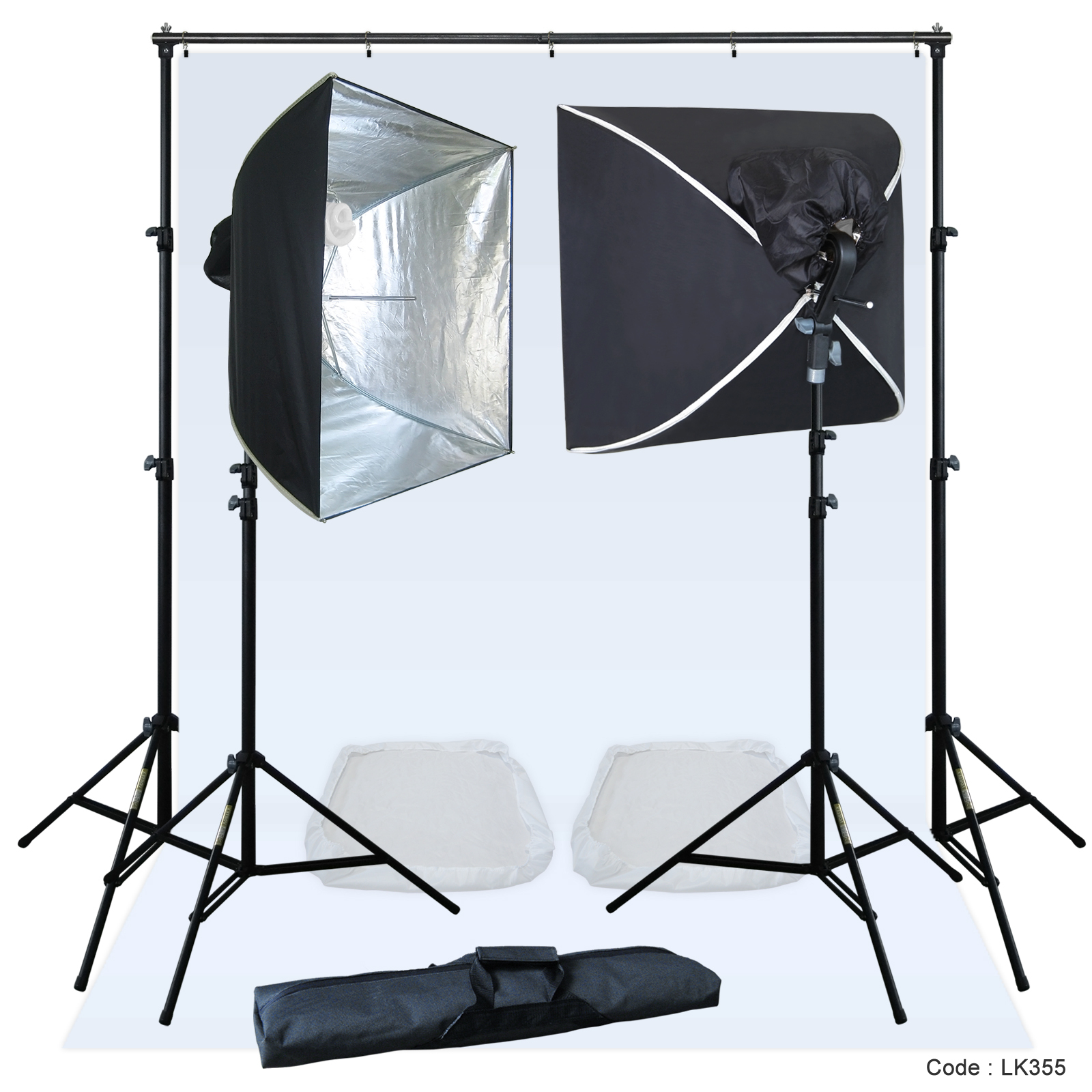 Linco Lincstore Complete Studio Lighting Backdrop Stand Background Light Kit