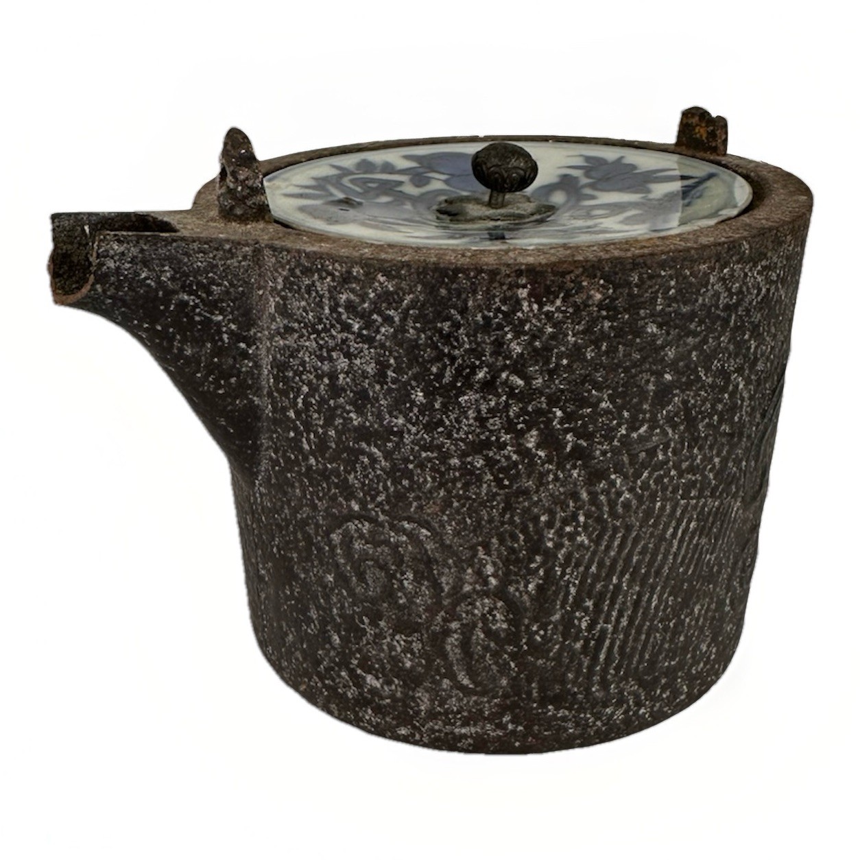 Antique 1600s Edo Period Japanese Cast Iron Dragon Tea Kettle Ming Dynasty Lid Antique 1600s Edo Period Japanese Cast Iron Dragon Tea Kettle Ming Dynasty Lid