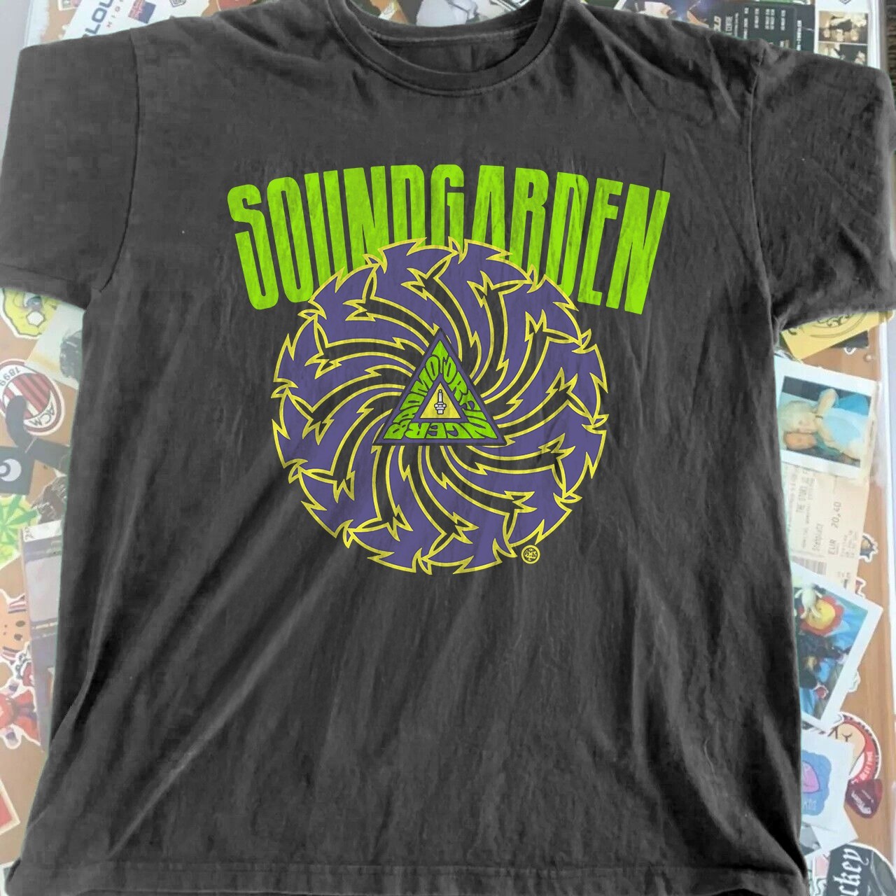 NEW 1991 Soundgarden Badmotorfinger Black Cotton T-Shirt