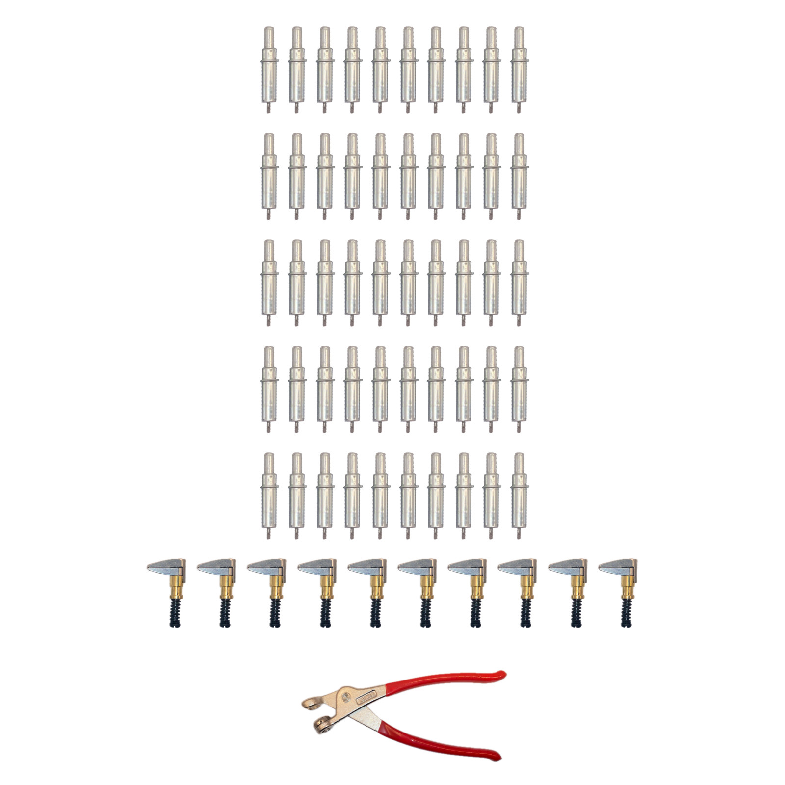 61-Pc Cleco Kit 50 x 3/32 Fasteners 10 Side Clamps + Pliers