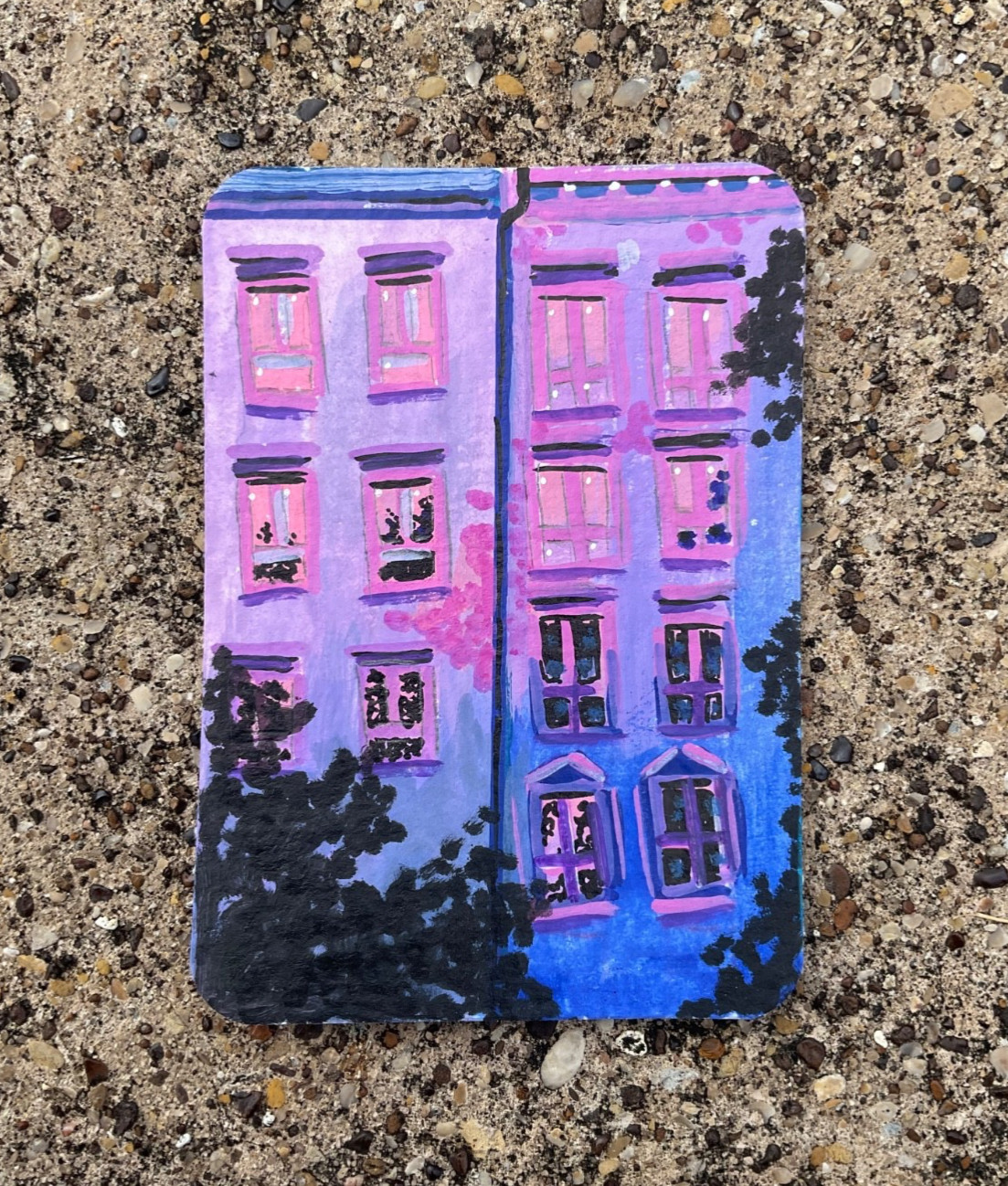 ACEO Art Card PRINT of Hand Painted & Signed Acrylic Original 3.5inx2.5in ACEO Art Card PRINT of Hand Painted & Signed Acrylic Original 3.5inx2.5in