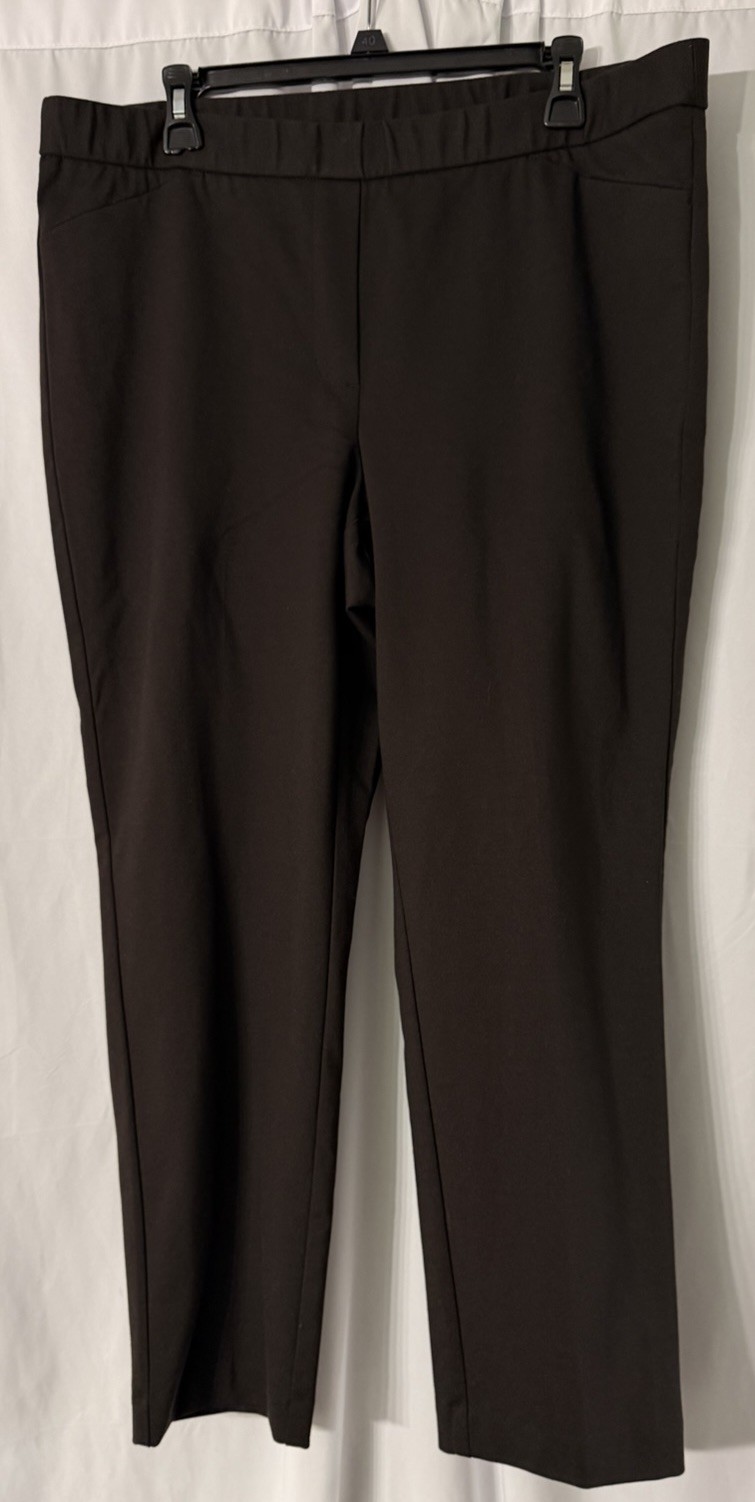 NWT J. Jill Womens Espresso Ponte Pull On Stretch Casual Slim Leg Pant XL Petite NWT J. Jill Womens Espresso Ponte Pull On Stretch Casual Slim Leg Pant XL Petite